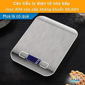 Mua Cân Tiểu Ly Điện Tử Nhà Bếp Mini 5kg 1g Cao Cấp Inox 304 Đạt Chất Lượng Đức
