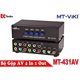 Bộ Switch AV 4 vào 1 ra - chính hãng MT-ViKi 431AV