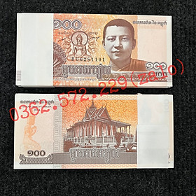 Mua Sỉ 100 TỜ TIỀN CAMPUCHIA HÌNH PHẬT 100 RIEL lì xì tết