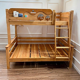 Giường tầng Bunk Bed VIP Import Bunk Juno Sofa KT 1m5 x 1m9 Gỗ Sồi Siêu Bền Chắc