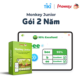 Monkey Junior - Ứng dụng Tiếng Anh số 1 cho trẻ mới bắt đầu (0-10 tuổi) - Gói học 2 năm