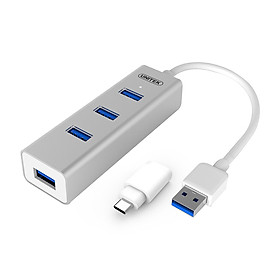 Hub USB 3.0 4 Ports + ĐĐ Type-C
Unitek (Y-3082B) - HÀNG CHÍNH HÃNG