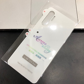 Miếng dán PPF mặt lưng dành cho Xiaomi Mi Note 10 tự phục hồi vết xước 