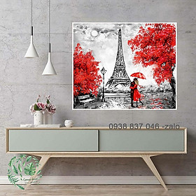 Tranh treo tường Paris Thành Phố Tình Yêu 40*50cm