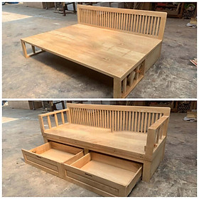 Mua Giường kết hợp ghế sofa gỗ sồi tự nhiên A1