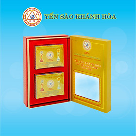 2 hộp 3g Yến sào đảo thiên nhiên Khánh Hòa tinh chế hộp quà tặng - 011G2