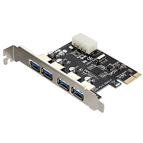 Mua Card chuyển đổi PCI Express sang USB 3.0 4 port (Đen)