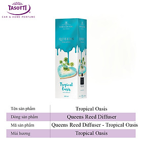 Tinh Dầu Thơm Phòng TASOTTI QUEENS REED DIFFUSER Que Gỗ Tự Khuếch Tán Khử Mùi Không Khí 100ml