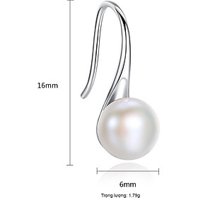 Bông Tai Ngọc Trai Cao Cấp B2342 Cỡ Hạt 6x6 Ly Bảo Ngọc Jewelry
