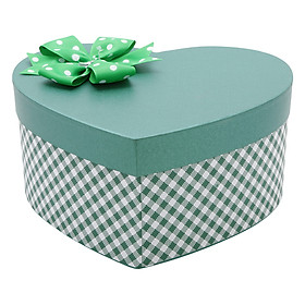 Nơi bán Hộp Quà Tim (27 x 12 cm) - Xanh Lá Đậm Caro - Giá Từ -1đ