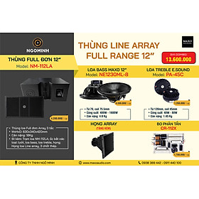 Mua Loa Line Array Full Range 12  NM112LA  NE1230ML-8  PA-45C  Họng Array  CR-112X