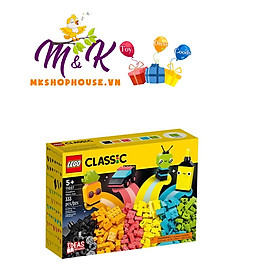 LEGO Classic 11027 Bộ Gạch Sáng Tạo Neon Vui Nhộn (333 chi tiết)