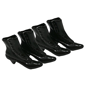 of  Figure  Boot Shoes  /12 Scale Doll  Black