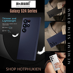 Ốp lưng nhám siêu mỏng 0.3mm cho Samsung Galaxy S24 Plus / S24 Ultra hiệu Memumi SLIM có màng bảo vệ Camera (mặt lưng nhám mềm mịn) - hàng nhập khẩu