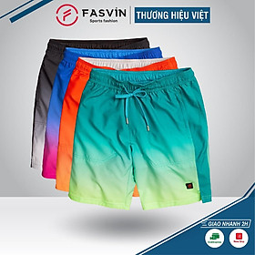 Quần Đùi Nam Đi Bơi FASVIN S21463.HN Vải Gió Đẹp In Thăng Hoa Hàng Nhà Máy Chất Lượng Cao