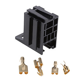 Premium 12V 4Pin 30Amp Auto Relay Socket Holder Mount Base with Terminals