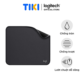 Mua Lót chuột Logitech Mouse Pad - Đế cao su chống trượt  lướt dễ dàng  bề mặt chống đổ tràn  bền bỉ  nhỏ gọn - Hàng chính hãng - Màu