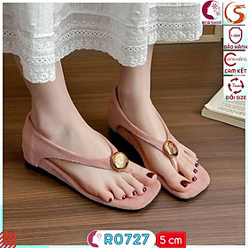 Dép Kẹp Đế Xuồng Nữ Cao 5p RO727 ROSATA Đi Chơi, Đi Tiệc, Đi Cà Phê Đều Xinh