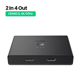 Mua Bộ gộp tín hiệu 2in 2out  2in ra 4out chuẩn HDMI 2.0 hỗ trợ 4K/60hz Ugreen 70689  70690-HÀNG CHÍNH HÃNG