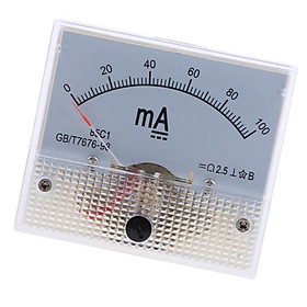 DC Ammeter Analog Panel Meter Amp Meter Current Gauge Pointer Type
