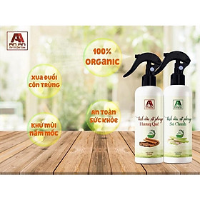 Chai Xịt Thơm Phòng Tinh Dầu Sả Chanh Khử Mùi 250ml AN AN đuổi muỗi hiệu quả