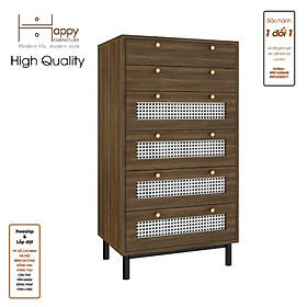 Mua  Happy Home Furniture  ROTAN  Tủ đựng đồ 6 ngăn kéo - chân sắt  60cm x 45cm x 112cm ( DxRxC)  THK_128
