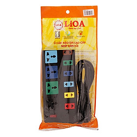 Ổ Cắm Điện LIOA 10 ổ dây 3m(4D6S32) & 5m (4D6S52)