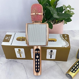 Micro Karaoke Bluetooth YS-91 Mic không dây có chỉnh giọng hỗ trợ ghi âm thẻ nhớ bass chuẩn BH6 tháng