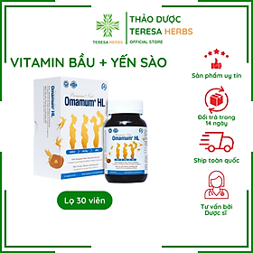 Vitamin Tổng Hợp Cho Bà Bầu Bổ Sung DHA Và Sắt Yến Sào Lọ 30 Viên