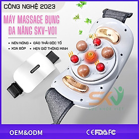 Máy massage bụng đa năng SKV-TQ109 tích hợp đá nóng himalaya giúp tan mỡ bụng, chân đùi, an toàn cho người sử dụng