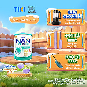 Sữa bột Nestlé NAN OPTIPRO PLUS 4 1500g/lon với 5HMO Giúp tiêu hóa tốt