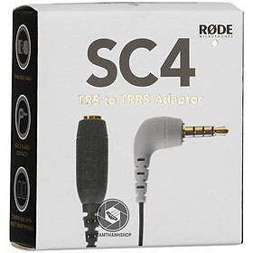 JACK CHUYỂN ĐỔI RODE SC4 3.5MM TRS RA TRRS CHO MIC THU ÂM hàng chính hãng