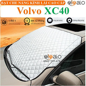 Tấm che nắng kính lái ô tô Volvo XC40 vải dù 3 lớp cao cấp TKL - OTOALO