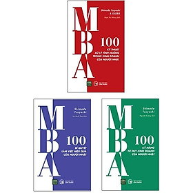 Hình ảnh Bộ Sách MBA - 100 Kỹ Năng Cơ Bản Làm Việc Của Người Nhật (Bộ 3 Cuốn)