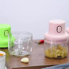 Máy Xay Mini Sạc Điện Xay Hành, Tỏi, Rau Củ Dung Tích 250ml