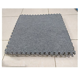 Mua Combo 4 tấm xốp ghép  mặt thảm nỉ dày 0 6cm/tấm  nhiều kích thước  màu xám sáng