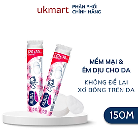 Bông Tẩy Trang Aura cộng miếng 130+ 20 Miếng