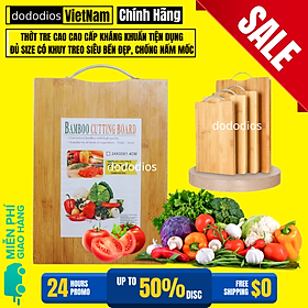 Mua Thớt Tre Kháng Khuẩn Cao Cấp - Có Khuy Treo Chống Nấm Mốc Bền Đẹp Kháng Khuẩn Không Bị Mùn An Toàn Vệ Sinh - Chính hãng dododios