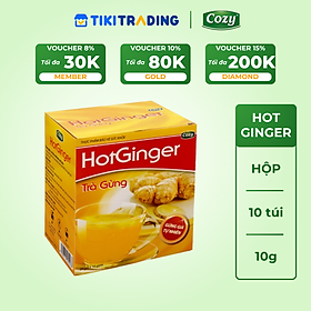 Cozy Trà gừng Hotginger 10 gói x 10g Hộp
