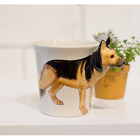 Ly Uống Nước Hình Chó 3D Dễ Thương - Ly Cốc Sứ Kiểu Dáng Sáng Tạo Độc Đáo