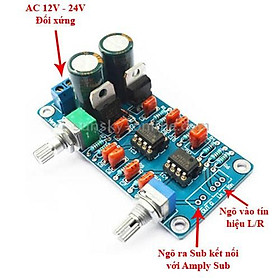 Mua Mạch Pre Sub NE5532 - Chuyển tín hiệu Audio LR sang tín hiệu Sub (Tiếng Trầm) Dùng cho Karaoke  Nhạc sống  Nghe nhạc ...