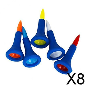 40 Pieces 1.7'' (4.2cm) Durable Golf Tees w/ Soft Rubber Cushion Top, Lightweight, Won't Break All the Time, Easy to Carry Around