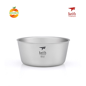 Chén ăn cách nhiệt 2 lớp Titanium Keith Ti5322 - 550ml