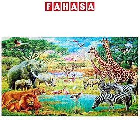 Tranh Xếp Hình 750 Mảnh 60 x 40 cm - African Wildlife - Minh Châu 750-07
