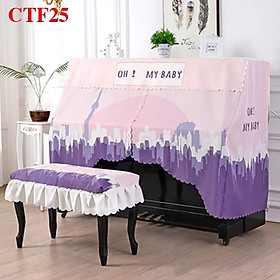 Mua Khăn phủ đàn PIANO CÁT TƯỜNG CTF25 thiết kế độc quyền  vải nhập cao cấp  giúp trang trí và bảo vệ đàn tối đa x 1 bộ gồm khăn phủ toàn đàn và khăn phủ ghế đàn