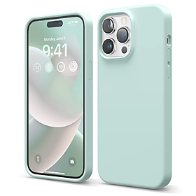 Ốp lưng silicon case cho iPhone 14 Pro Max (6.7 inch) siêu mỏng 0.3mm chống bám bẩn hiệu Memumi Liquid mặt lưng siêu mềm mịn, có gờ bảo vệ camera - hàng nhập khẩu