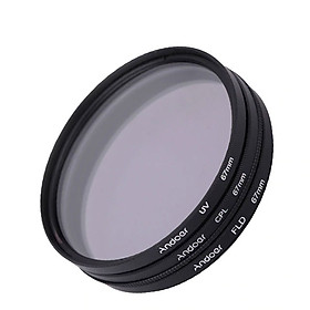 Kính Lọc Filter Andoer Cho Máy Ảnh DSLR (67mm) (3 món)