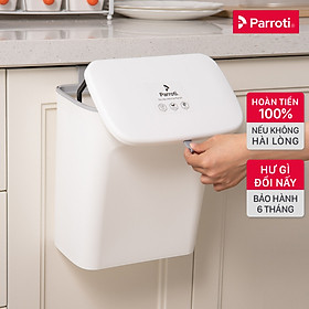Thùng rác treo tủ bếp có nắp đậy thông minh, thùng rác treo tường dán tường, có thanh trượt cửa bếp – Parroti Bin BN01/BIN01