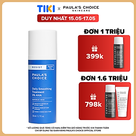 Kem tẩy da chết làm trắng sáng và đều màu da Paula’s Choice RESIST Daily Smoothing Treatment With 5% AHA 50 ml - 7660