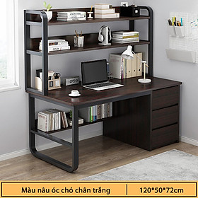 Mua Bàn học sinh chân kim loại tích hợp kệ tủ để đồ